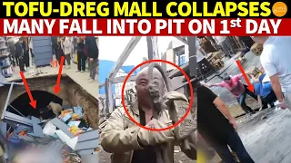 Tofu-Dreg Mall Collapses on First Day, People Fall Into Pit! Mass Road, Bridge Collapses Hit China