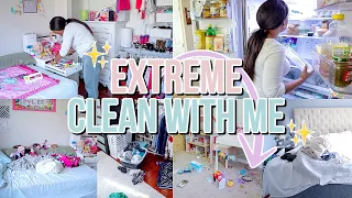 EXTREME ALL DAY CLEAN WITH ME | MESSY HOUSE | SPEED CLEANING MOTIVATION | REAL LIFE HOUSE CLEANING