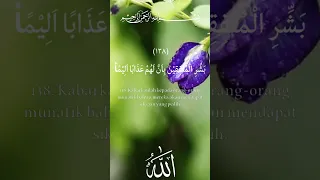 Surat An Nisaa ayat 138 #allahuakbar #shortvideo #terjemahan #ayat #kutipanayatalquran