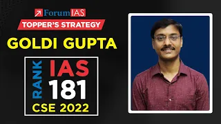 Goldi Gupta (ForumIAS Student ) | IAS Rank 181 | CSE 2022 | Topper's Strategy | Forum IAS
