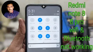 redmi note 8 pro Bluetooth Wi-Fi not working fix | redmi note 8, note 8pro wifi & Bluetooth problem