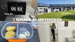 VLOG: 1 SEMANA DE UNIVERSIDAD + parciales + qué hay en mi mochila + estudiando Psicología 📚🤍