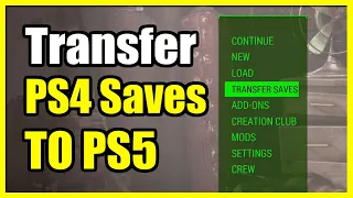 How to Transfer Game Saves from PS4 Version of Fallout 4 to PS5 Versions (Fast Tutorial)