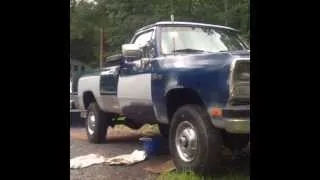 1992 Dodge ram w250 cummins turbo diesel start up