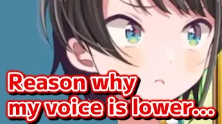 Subaru reveals the reason why she made her voice tone lower【Hololive】