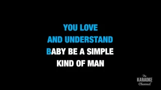 Simple Man in the Style of "Shinedown" karaoke video with lyrics (no lead vocal)