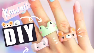 DIY *kawaii* polymer clay rings | DAILY DIY 13/31