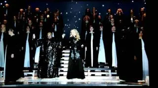 Madonna disappears in smoke Superbowl 2012 Performance