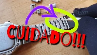 Como acortar el BRAZALETE (armis,correa) de un reloj. Jamas subestimes el poder de un armis Casio 🙊