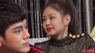 180110 JENNIE Reaction to IU and BTS @ GDA 2018