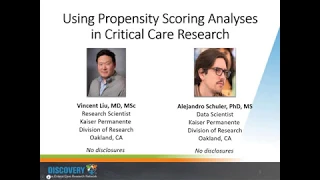 Using Propensity Scoring Analyses in Critical Care Research
