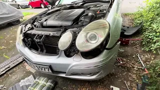 Mercedes W211 Scheinwerfer Ausbau für Xenon Steuergerätwechsel
