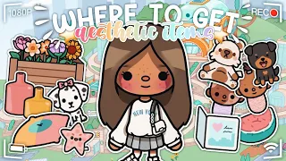 Where To Get *AESTHETIC ITEMS* ✨|| 🔊 with voice || Toca Boca Life World