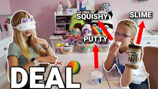 Trading Fidget Toys Blindfolded! **Very Intense**  We Cheated!!!