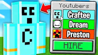 Minecraft, But I Can Hire YouTubers..