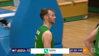 AdmiralBet ABA League 2023/24 highlights, Round 16: Krka – Budućnost VOLI (14.1.2024)