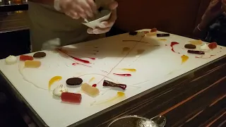 Carnival's "Art At Your Table" dessert