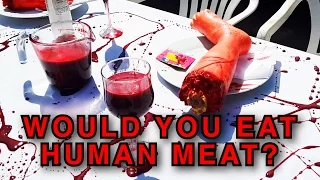 Activists Serve Up Fake Human Meat.