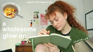 a wholesome glow up for 2024 ✨ dyeing my hair, healthy habits, journaling + goal setting