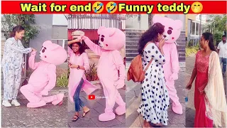 Wait for end 😂😂 teddy bear prank