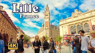 Lille, France - City Walk [UHD 4K]