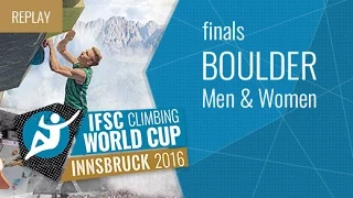 IFSC Climbing World Cup Innsbruck 2016 - Bouldering - Finals - Men/Women