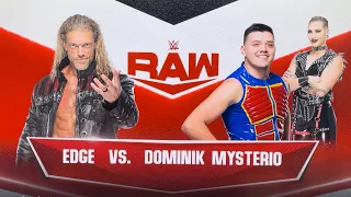 FULL MATCH - EDGE VS DOMINIK MYSTERIO - RAW - HD