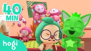 Five Little Monkeys and more! | + Compilation | Sing Along with Pinkfong & Hogi | Hogi Kids Songs