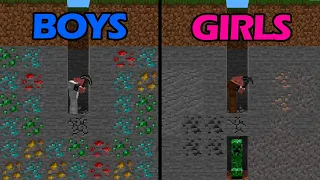 Boys vs Girls Memes in Minecraft