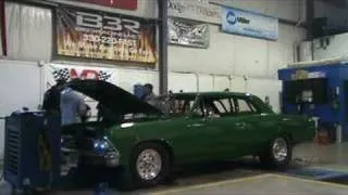 1966 chevelle power pull on dyno 454 with small nitrous shot