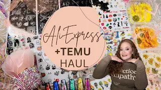 ✨GIGANTIC✨ Temu & AliExpress Nail Art Haul | Is TEMU even selling nail art in Canada?! 😵