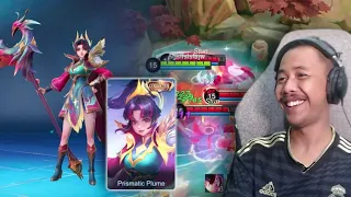 Review Skin Collector Ruby Prismatic Plume, Bikin SKILL MENINGKAT DRASTIS! - Mobile Legends