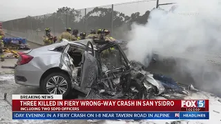 2 SDPD Officers Among 3 Killed In Wrong-Way Crash