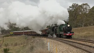 Australian steam locomotives 3526 & 3642 - Lithgow to Bathurst - June 2023