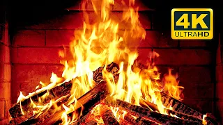 🔥 Cozy Fireplace 4K (12 HOURS). Fireplace with Crackling Fire Sounds. Fireplace Burning 4K