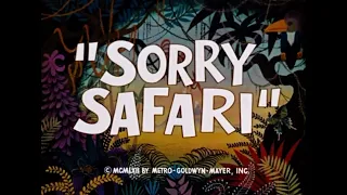 Tom and Jerry Sorry Safari 1962 Intro