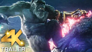 GODZILLA X KONG THE NEW EMPIRE "Kong Rides Godzilla Into Battle" Trailer (4K ULTRA HD) 2024