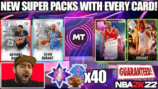 MY SUPER PACKS WERE JUICED WITH DARK MATTER & GALAXY OPALS! New Super Packs Pack Opening! NBA 2K22