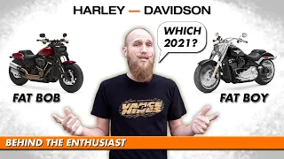 2021 Harley Davidson Fat Bob 114 vs. Fat Boy 114 (Comparison) | Behind The Enthusiast