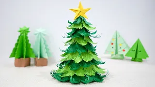 Paper Christmas Tree | How to Make 3D Paper Xmas Tree | Christmas Tree Craft