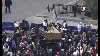 Watch live: Fans are gathering at newly unveiled Kobe Bryant statue outside Crypto.com Arena