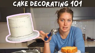 Cake Decorating for Beginners - How to Crumb Coat a Cake like a Pro