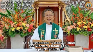 "Unsaon aron di ta maulahi?" 8/18/2021 Misa ni Fr. Ciano sa SVFP.