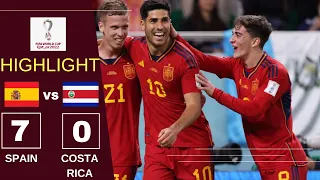 Spain vs Costa Rica l 7-0 l World cup highlights 2022 Qatar