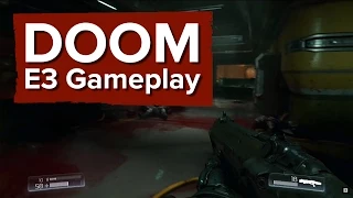 DOOM Gameplay Demo - E3 2015 Bethesda Conference - Finishers, big guns and a chainsaw