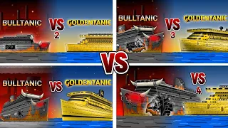 GOLDENTANIC VS BULLTANIC🚢⚓️🛳 FULL ANIMATION flipaClip