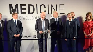 Sir Ian Blatchford speaking at the opening of the new Medicine Galleries