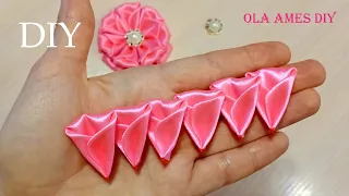 Их Хочется Съесть😍 НЕЖНЫЕ ЦВЕТЫ из ЛЕНТ 😍Канзаши/ DIY Ribbon Flowers/ Flores de Fita Ola ameS DIY