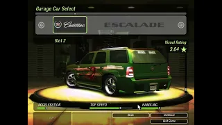 Need For Speed Underground 2 - My Career Cars