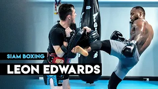 Leon Edwards Muay Thai Training - UFC x Siam Boxing